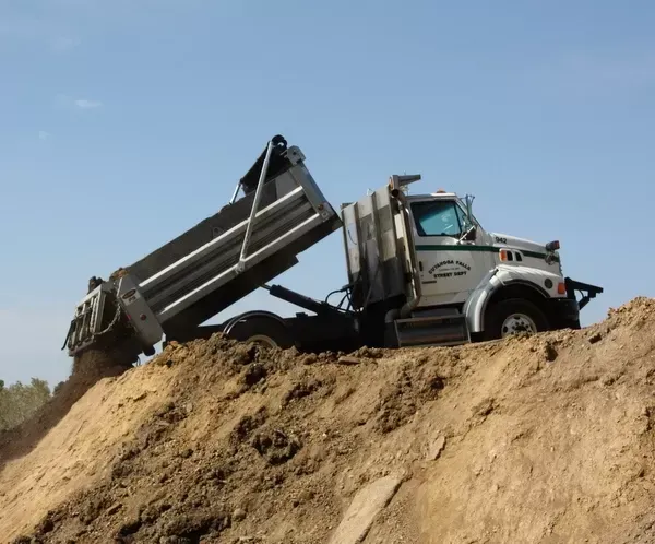 PK Crushing asphalt and concrete dumpsite in Akron, Ohio.