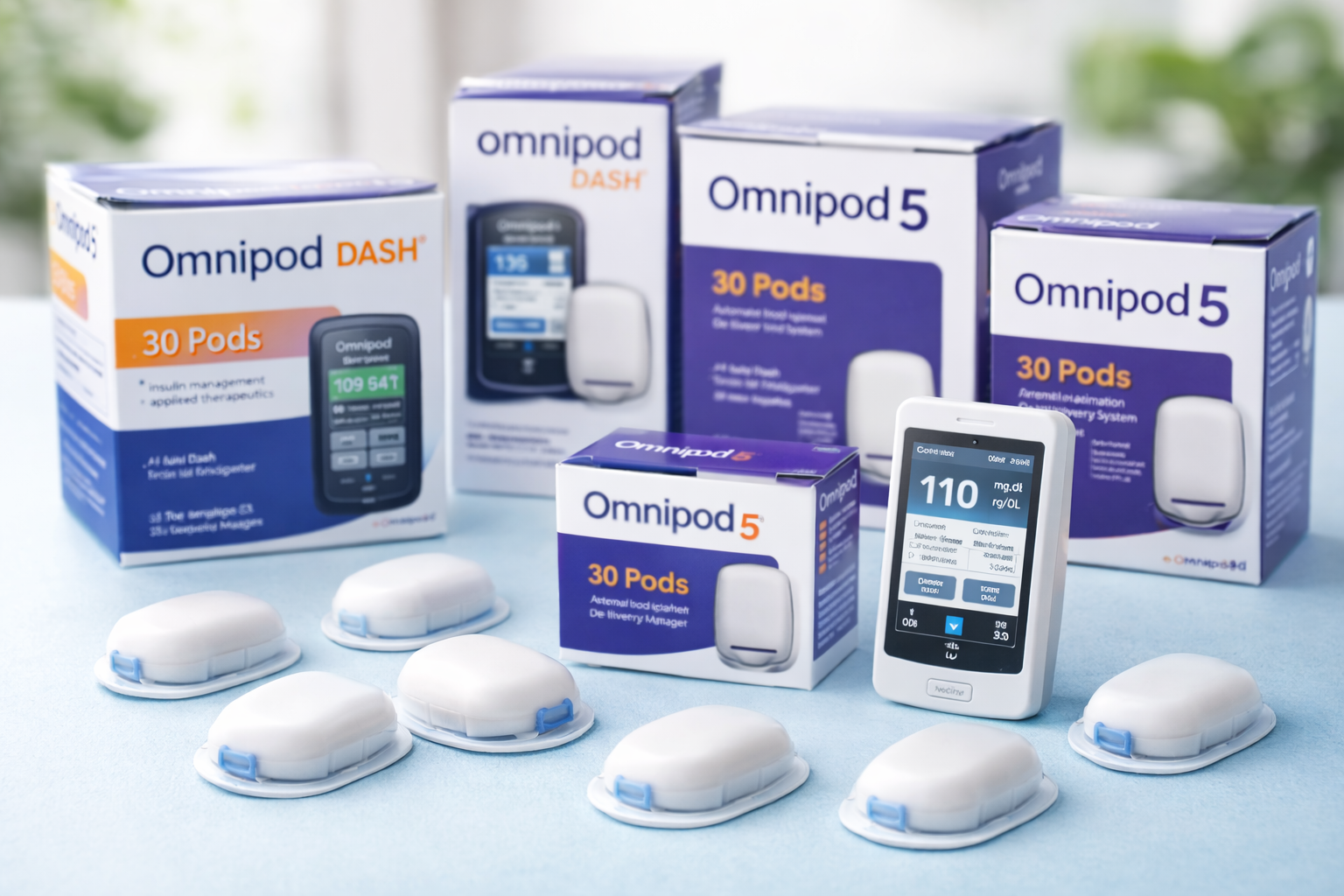 Woman in blue jacket and gloves packages items on a table in a warehouse.