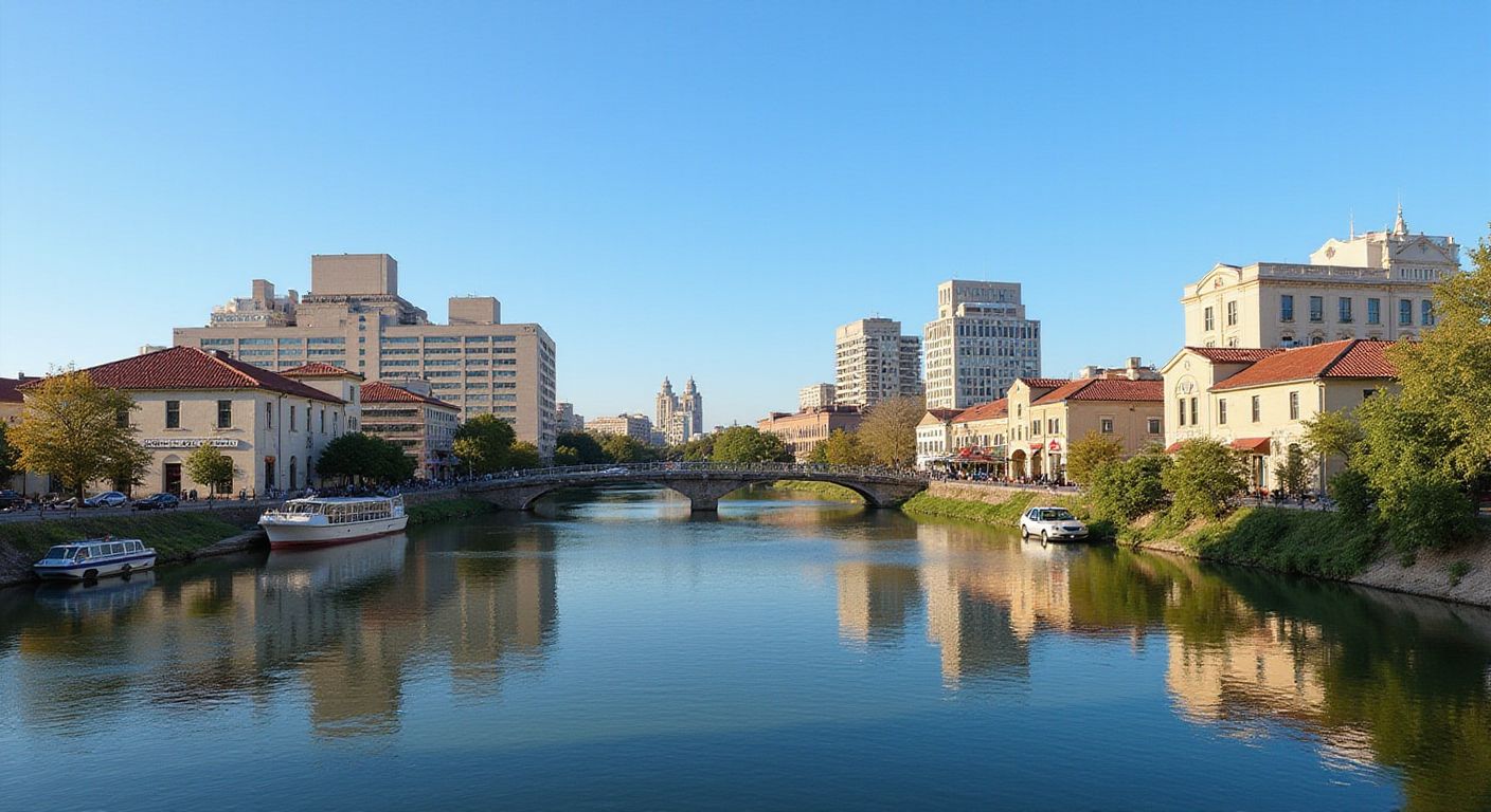 Person in blue scrubs holds a medical device, displaying a test strip and a pack of tablets.