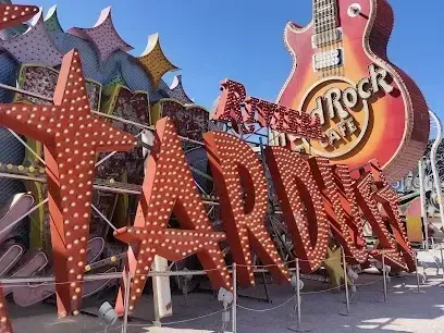 Henderson Artificial Turf - installation blends seamlessly with vibrant vintage signage at The Neon Museum in Las Vegas.