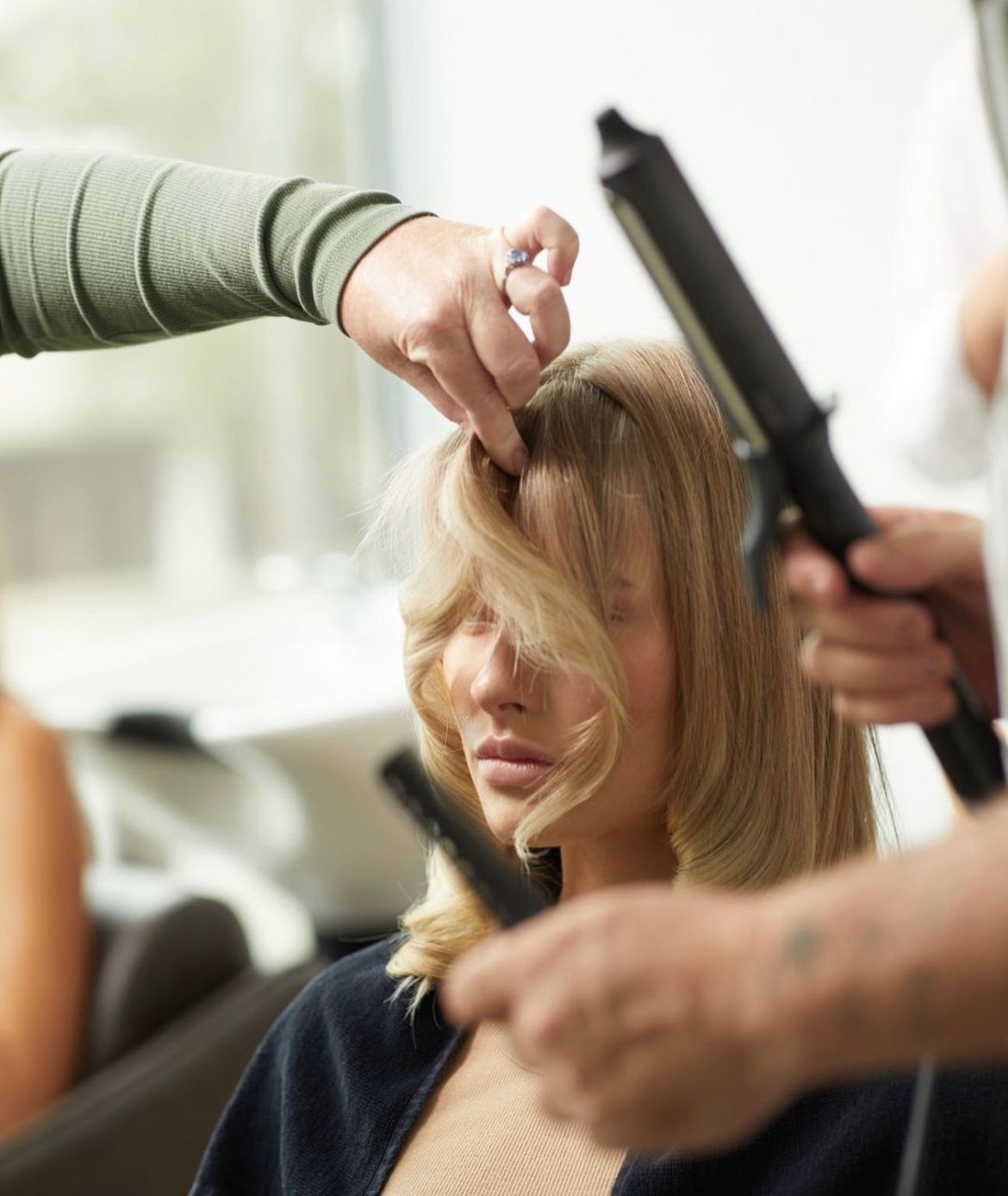 Hair Curling  With Wand— Hair Creations in Blackalls Park, NSW