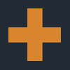 Medical - gold medical cross against a dark blue background