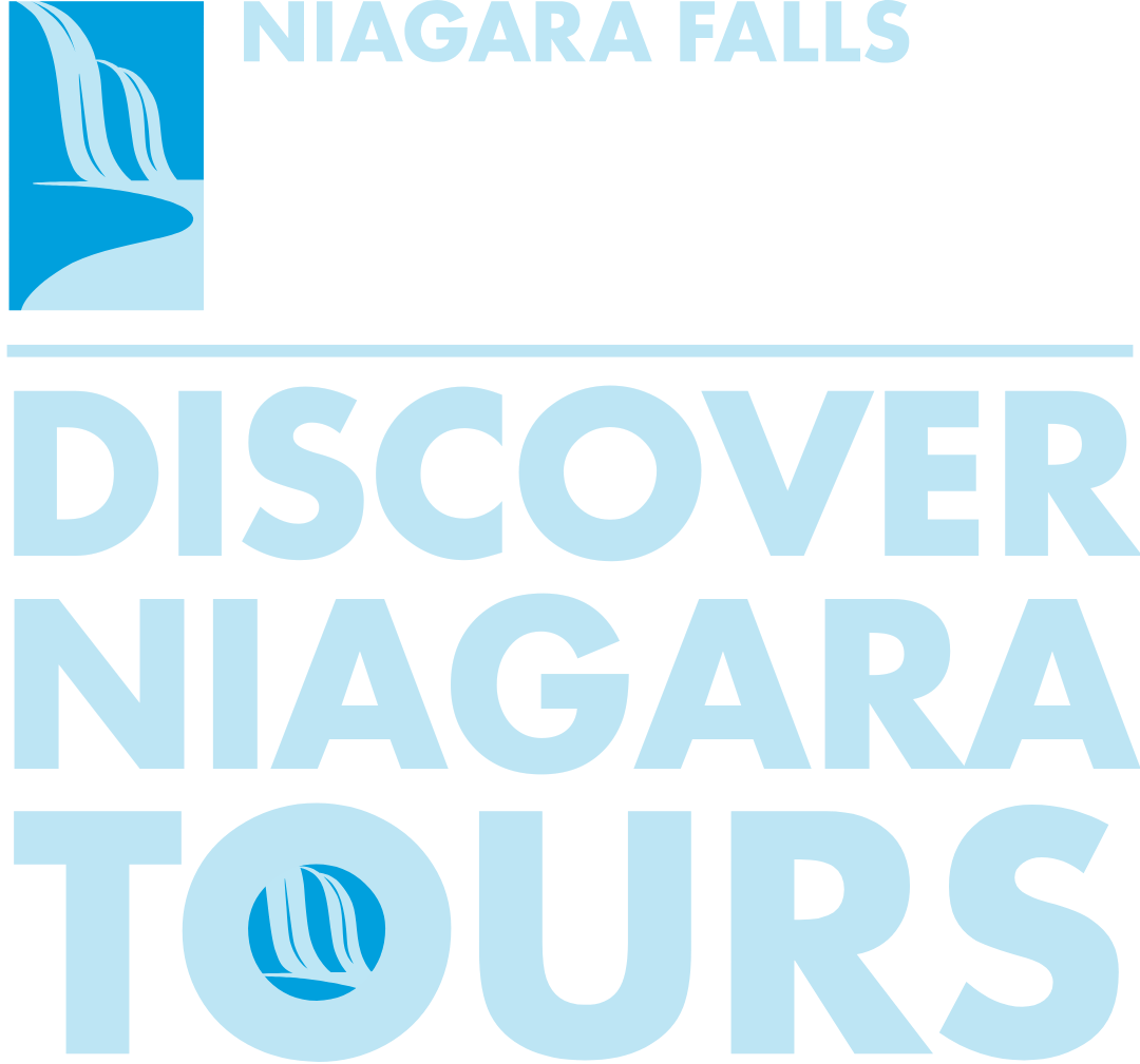 A logo for niagara falls discover niagara tours