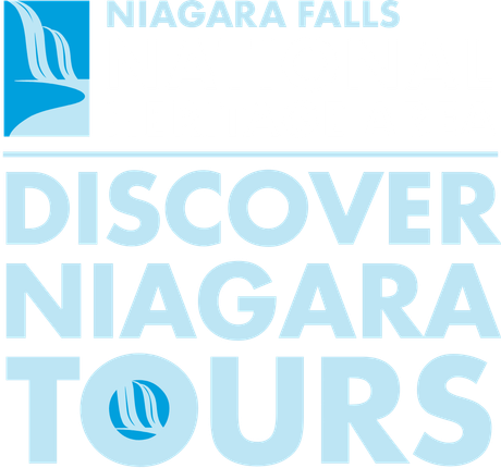 A logo for niagara falls discover niagara tours