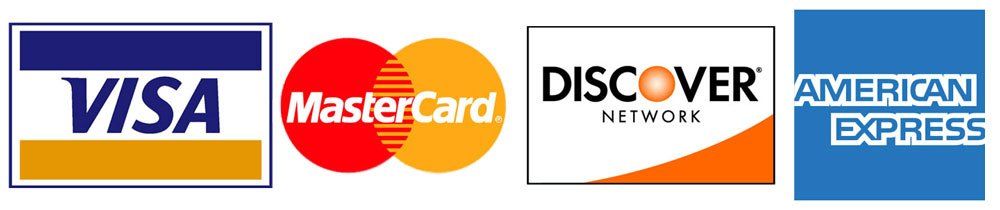 We accept most major credit cards for service and repairs