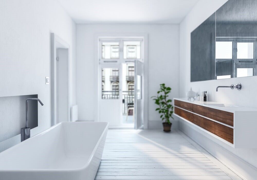 White bathroom design — Absolute Bathrooms & Renovations in Lismore, NSW