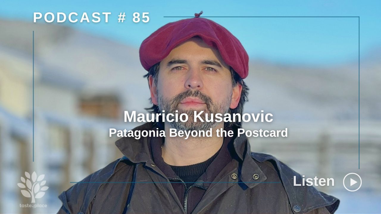 Mauricio Kusanovic in Patagonia; podcast promotion.