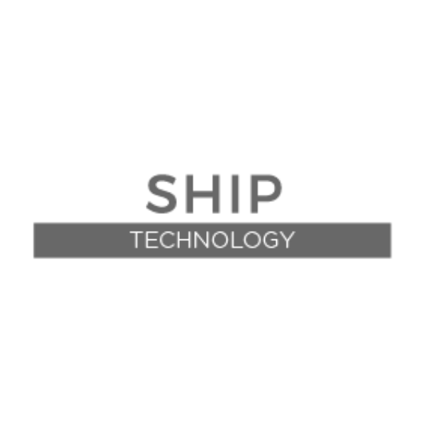 A logo for ship technology on a white background.