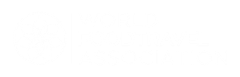 A white logo of the letter