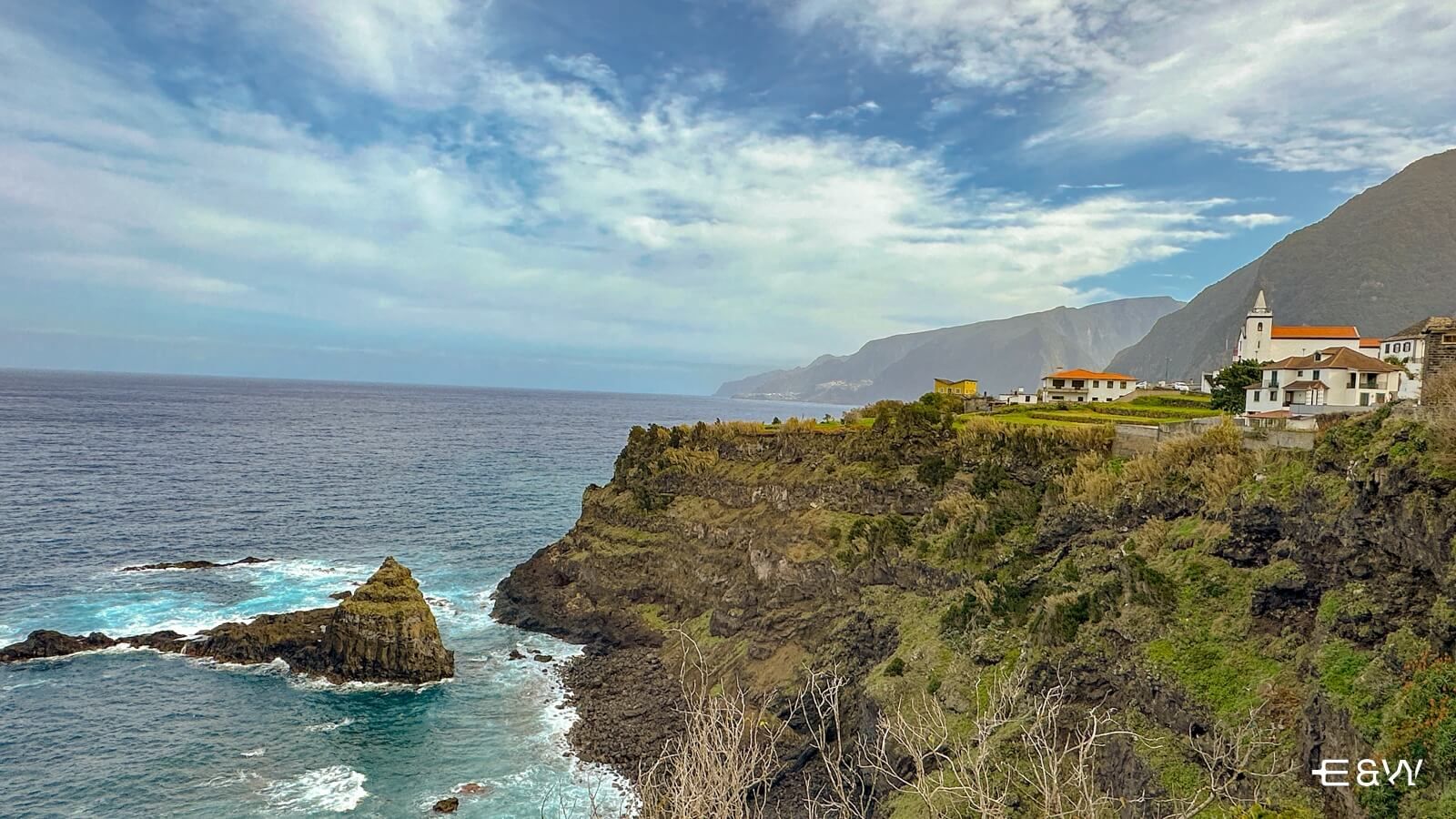 Striking view of the Madeiran coastline.