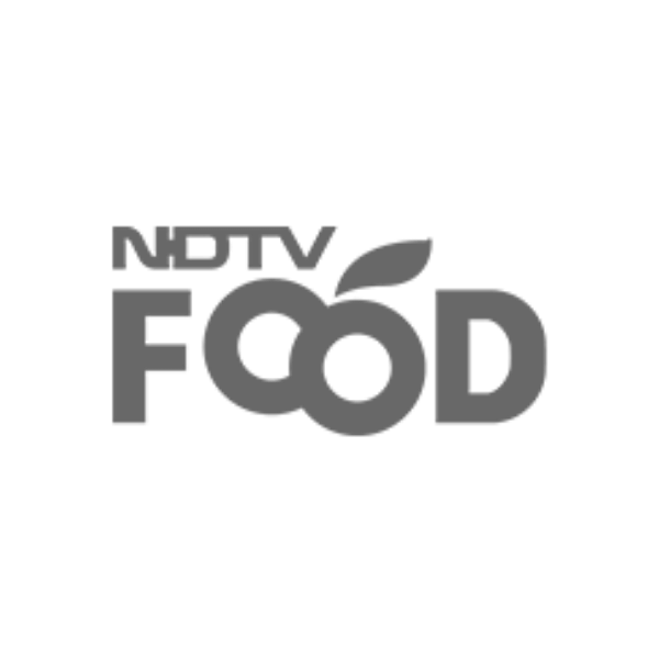 Ndtv food logo on a white background