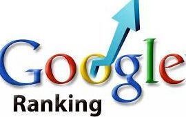 A google ranking logo with an arrow pointing up.