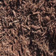 brown landscape mulch