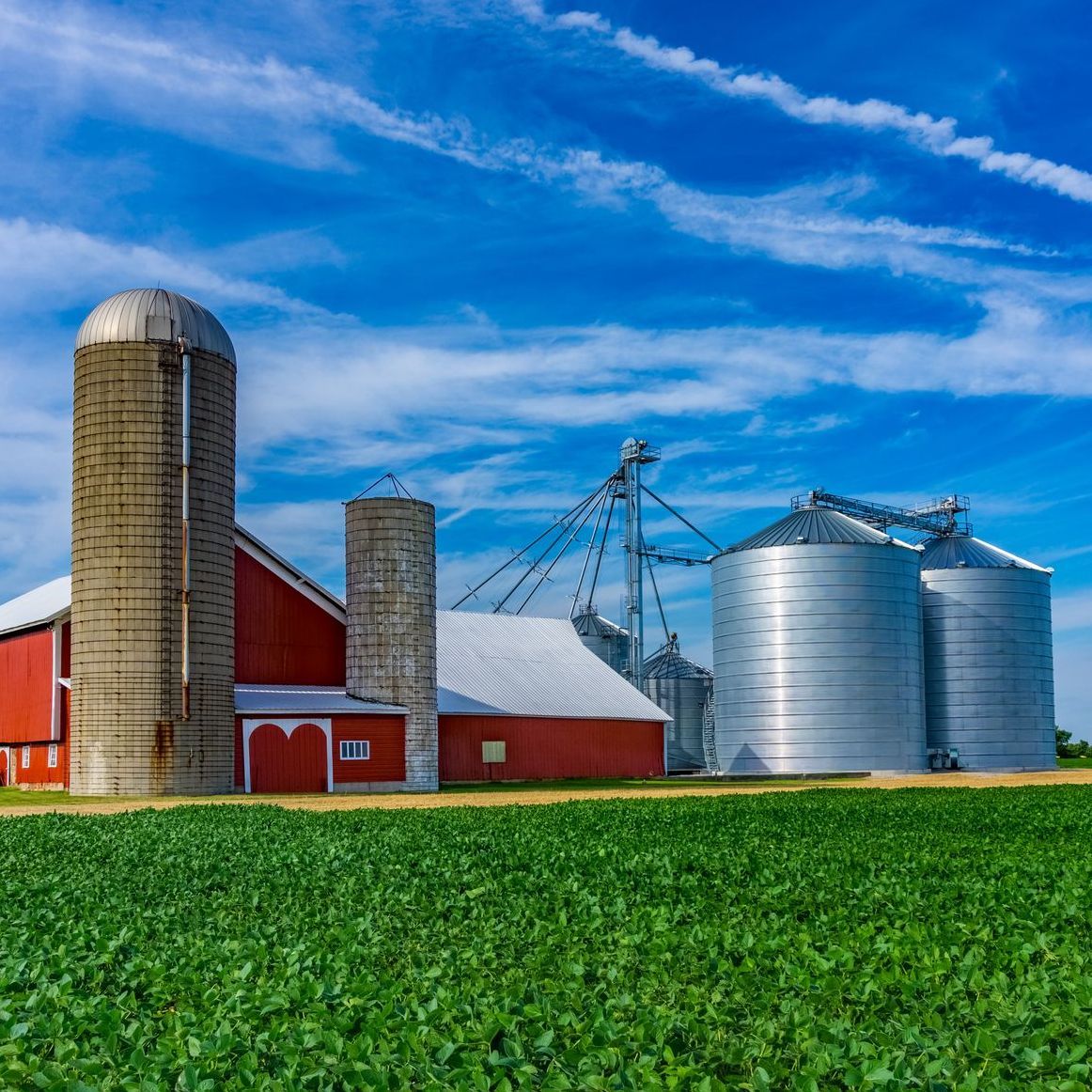 Lime, fertilizers, soil testing products and services for farms