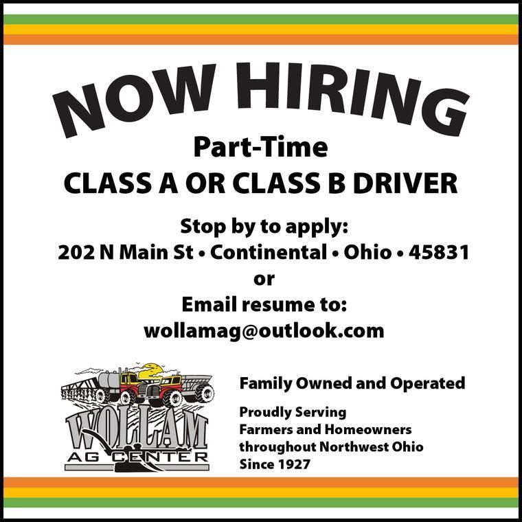 Now Hiring Class A or B Driver
