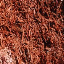 red landscape mulch