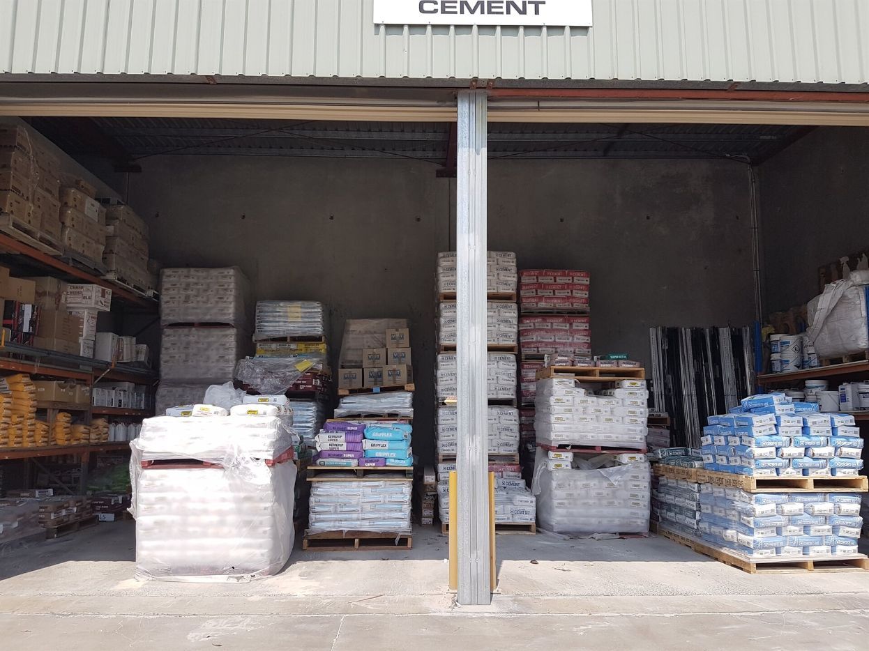 A Building With A Sign That Says Cement On It — Twin Towns Sand & Gravel In Pottsville, NSW