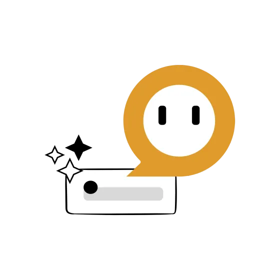 Image de l'avatar de Folia une tête en forme de bulle avec deux yeux noir et le contours en orange