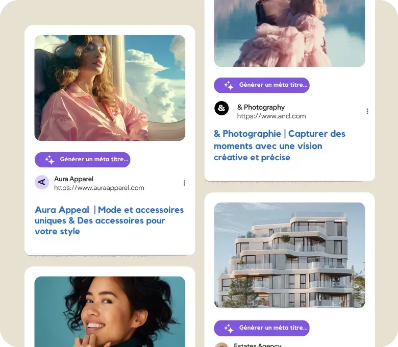 Laisser Folia généré les métas titres et descriptions sur les pages de votre site mais aussi directement depuis les articles de blog