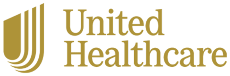 The logo for united healthcare is a gold logo on a white background.