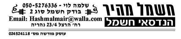 הנדסאי  ובודק חשמל - שלמה לוי