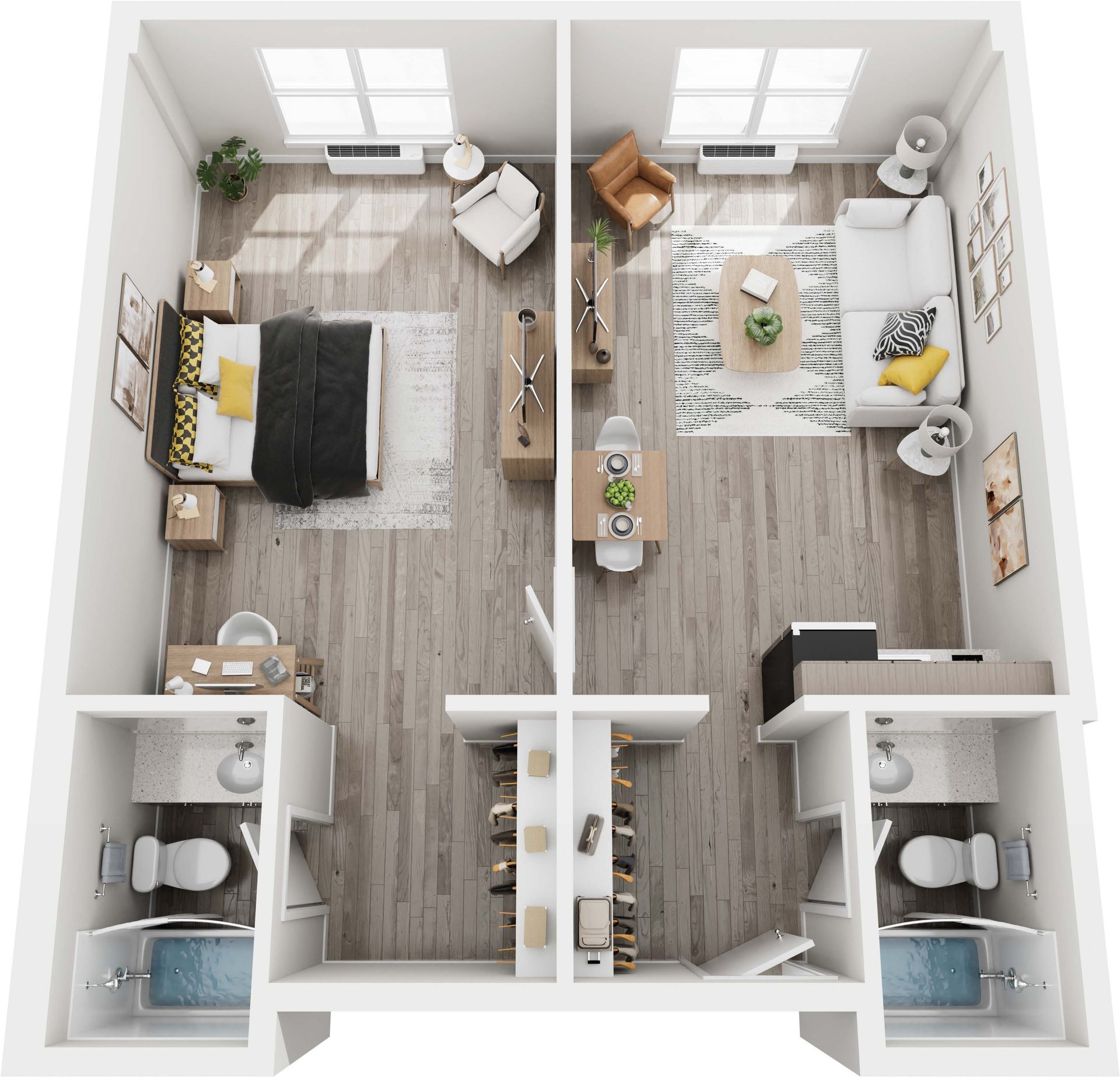 Floor Plan: 1 Bedroom