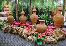 stoneware and outdoor plant pots