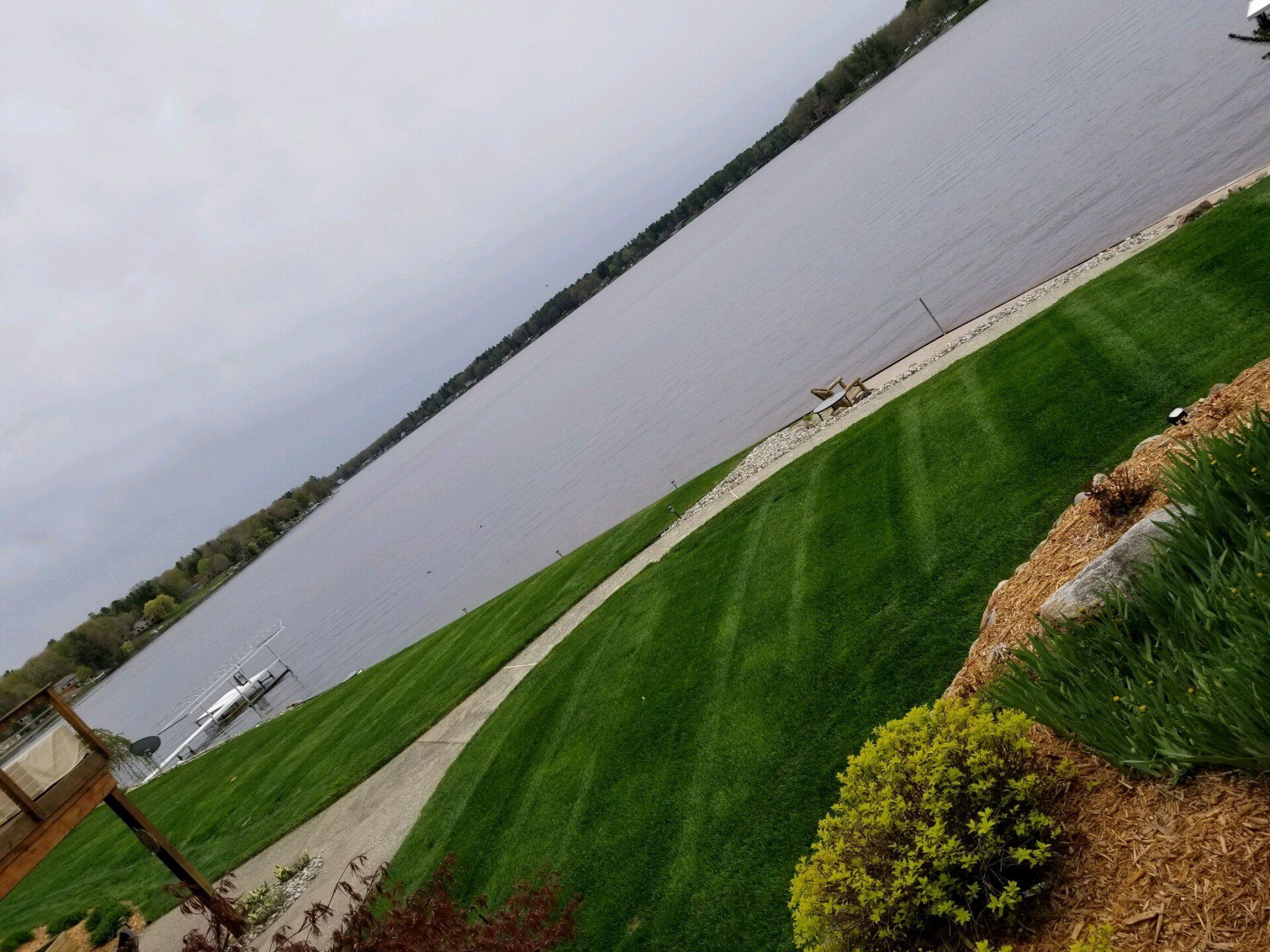 Lawn Near a Lake — Midland, MI — Maksymum Lawn and Landscaping