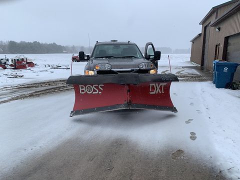 Car with a Snow Shover — Midland, MI — Maksymum Lawn and Landscaping