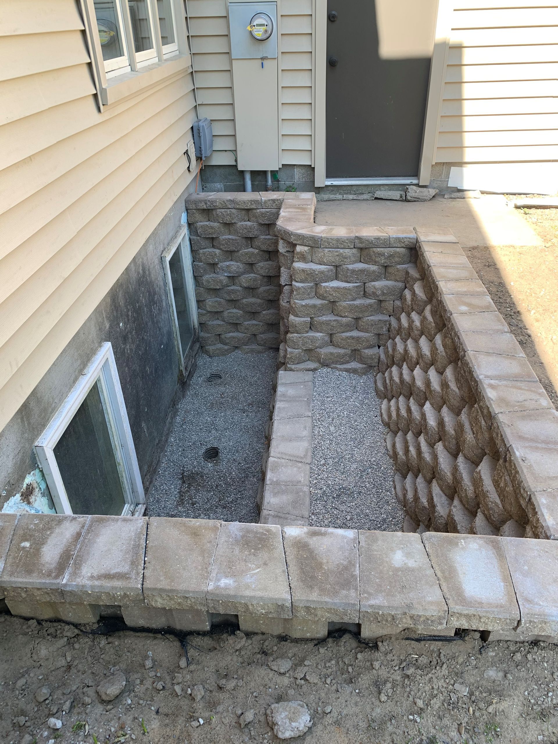 Residential Basement Stone Stairs — Midland, MI — Maksymum Lawn and Landscaping