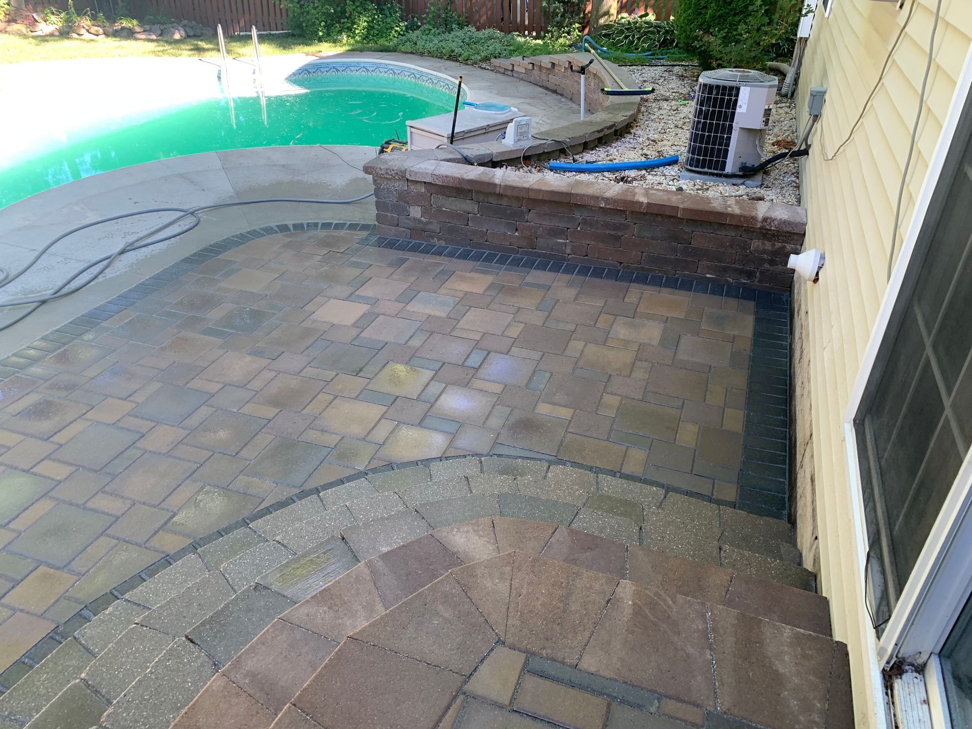 Pool Side Hardscaping — Midland, MI — Maksymum Lawn and Landscaping