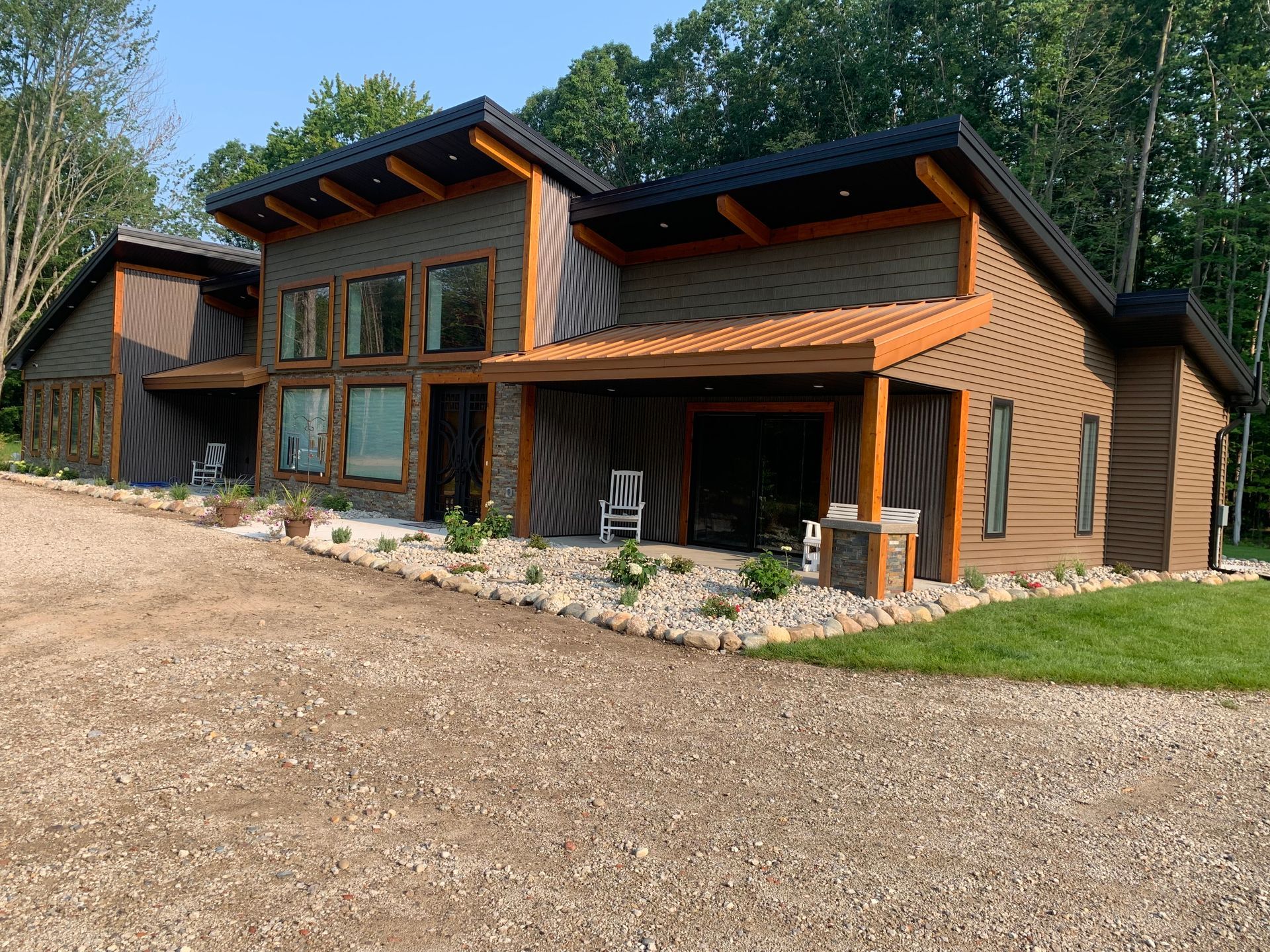 Big Modern House — Midland, MI — Maksymum Lawn and Landscaping