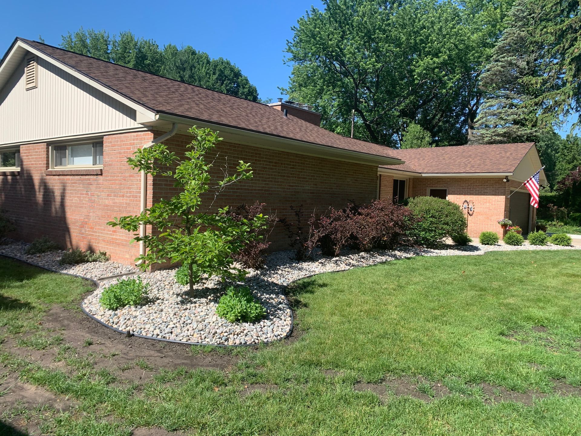 Brown Residential House — Midland, MI — Maksymum Lawn and Landscaping