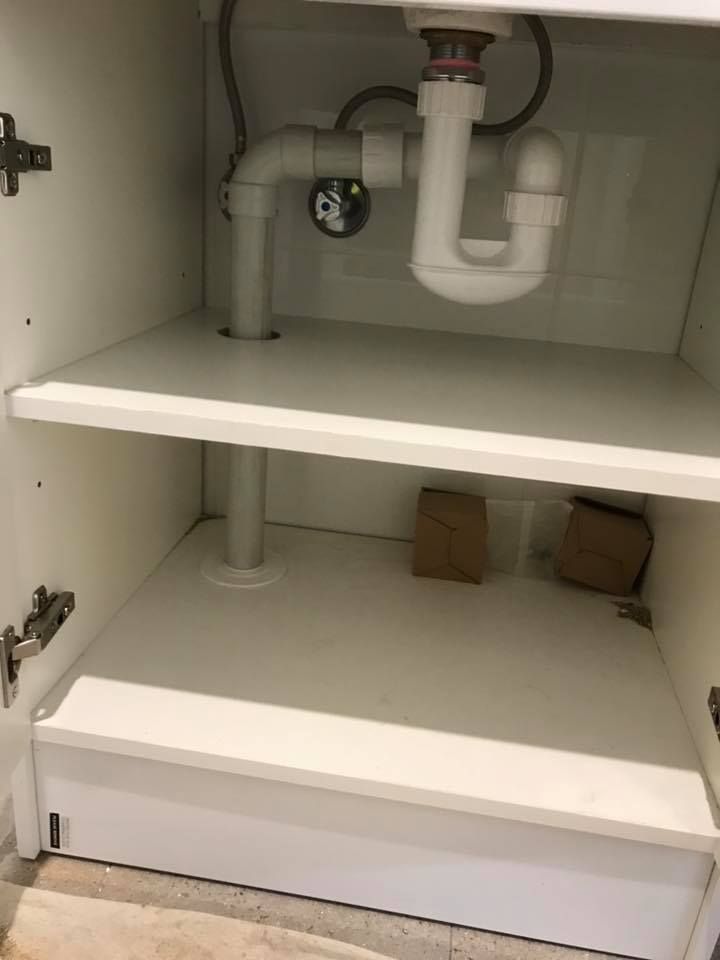 Pipe under sink