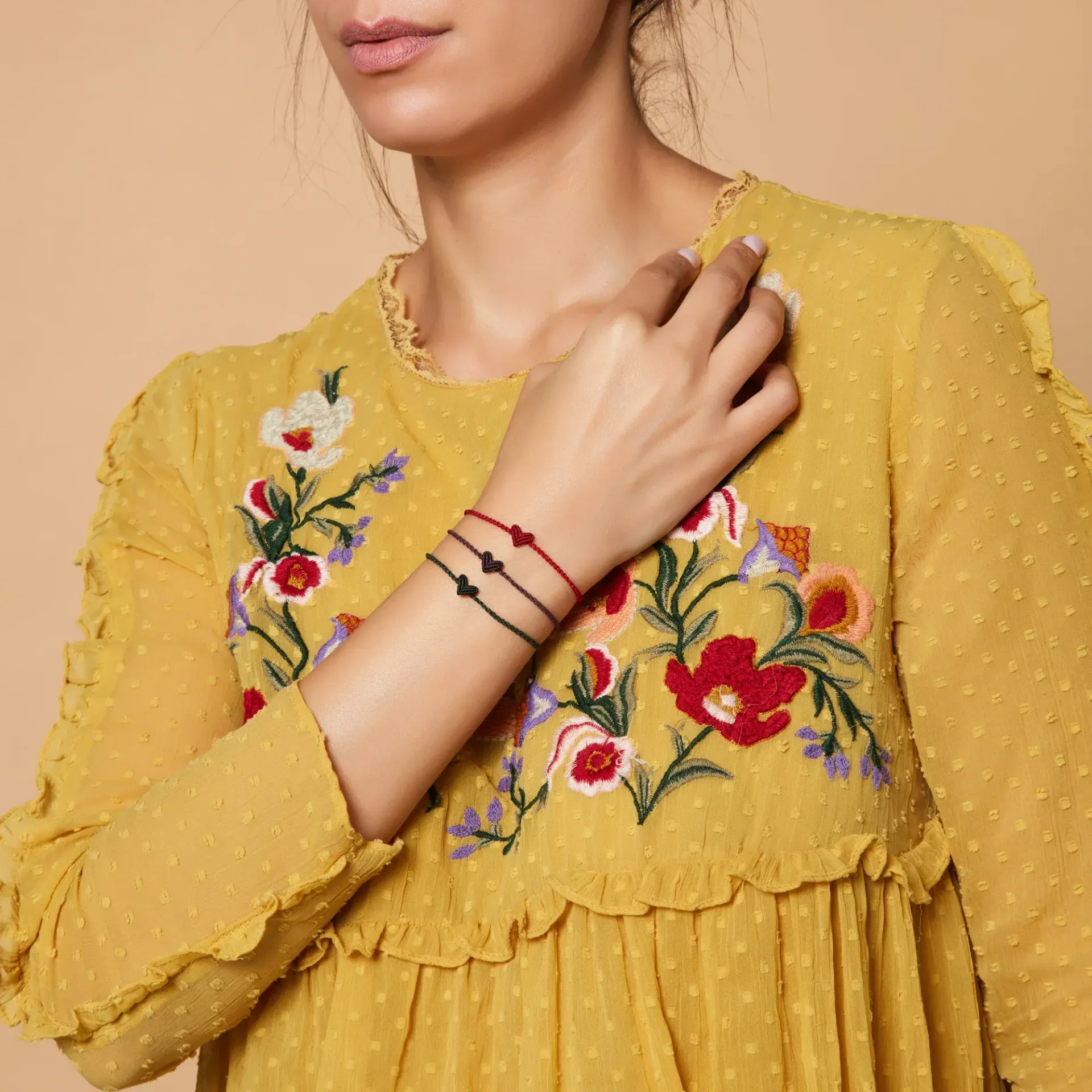 SWEETHEART ARMBAND  BURGUNDY