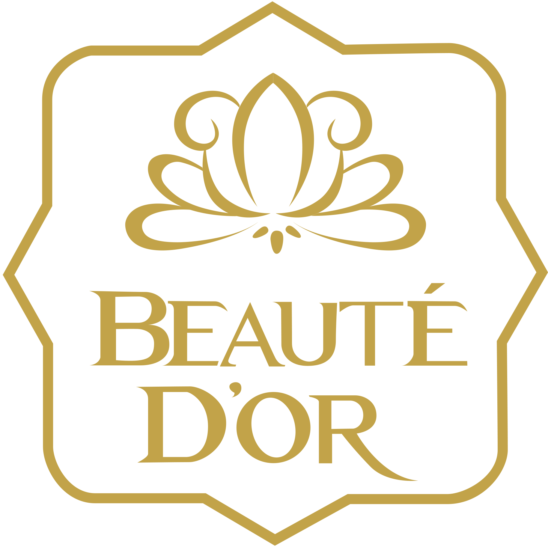 Logo beauté d'or