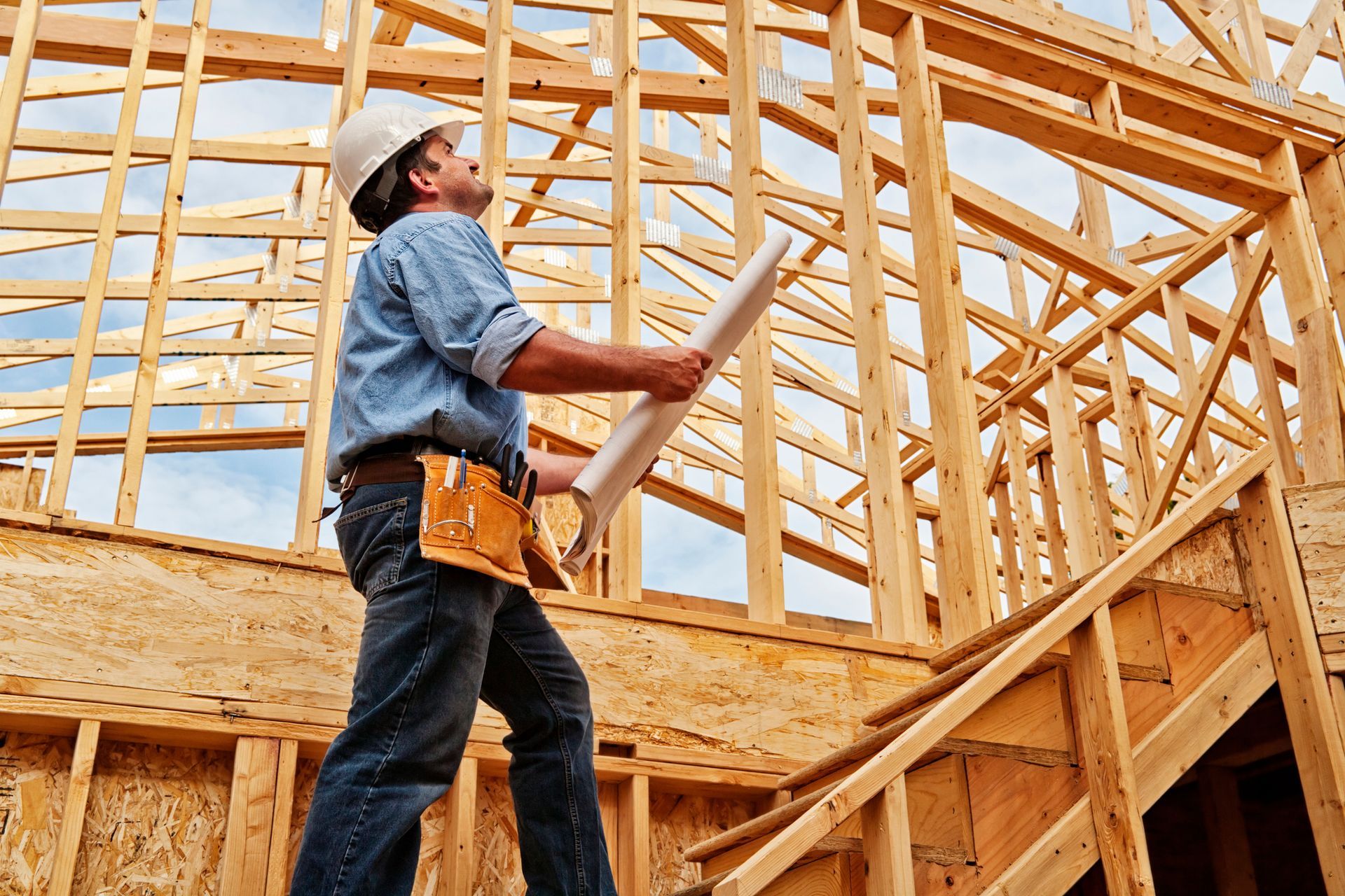 Man at Construction Site — Buffalo, MN — Weese Construction