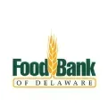 Food Bank of Delaware logo: Green text, gold wheat stalk.