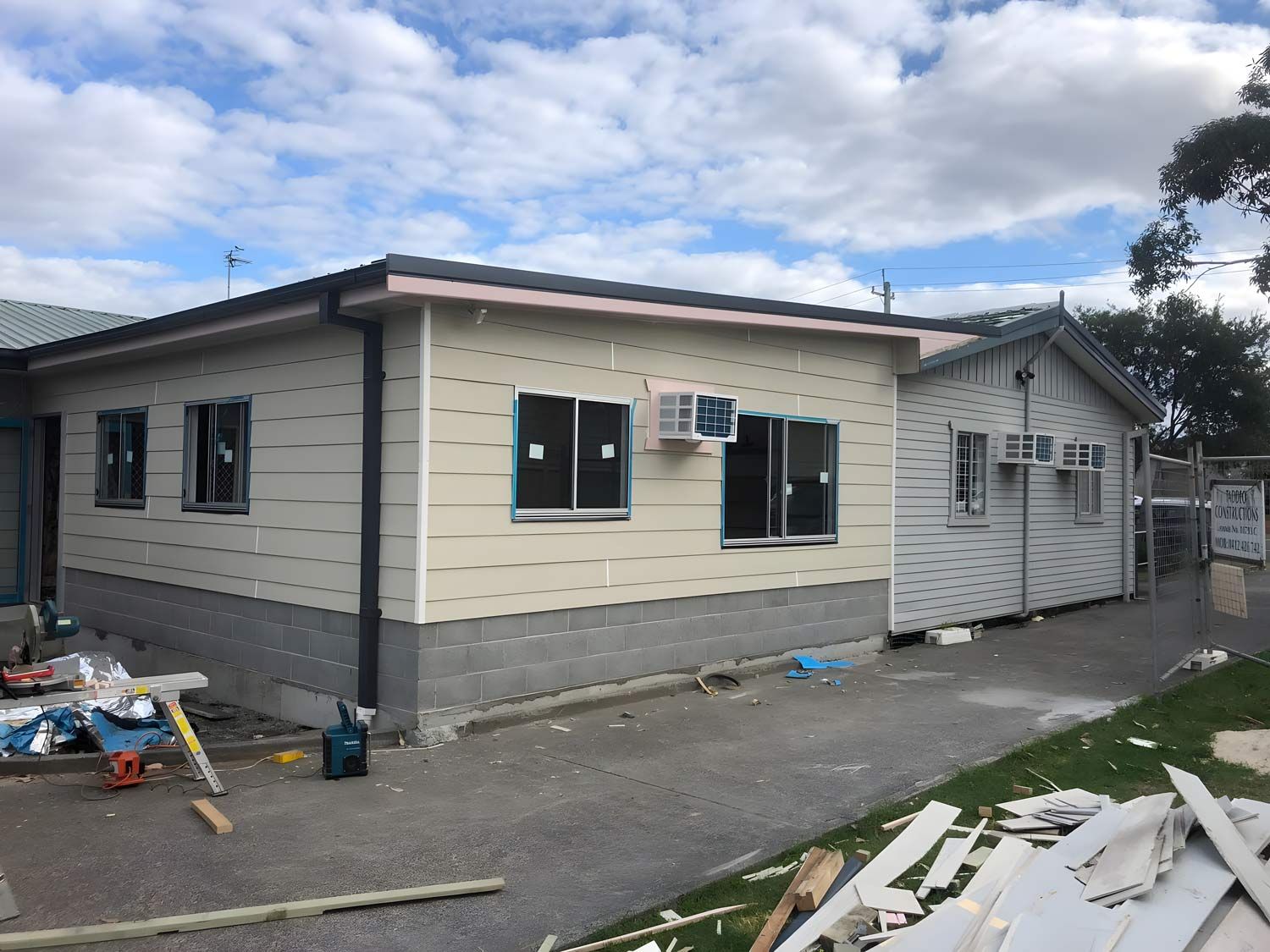 Construction Material Outside Home — Builder in Illawarra, NSW