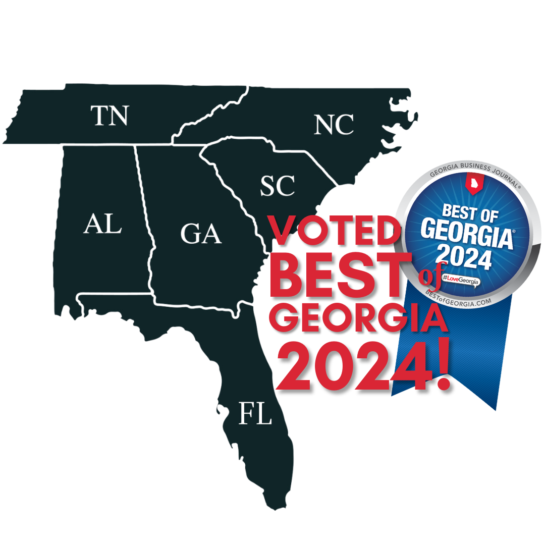 A map of georgia with the words voted best of georgia 2024