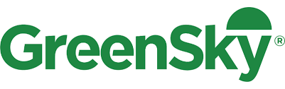 A green sky logo on a white background.