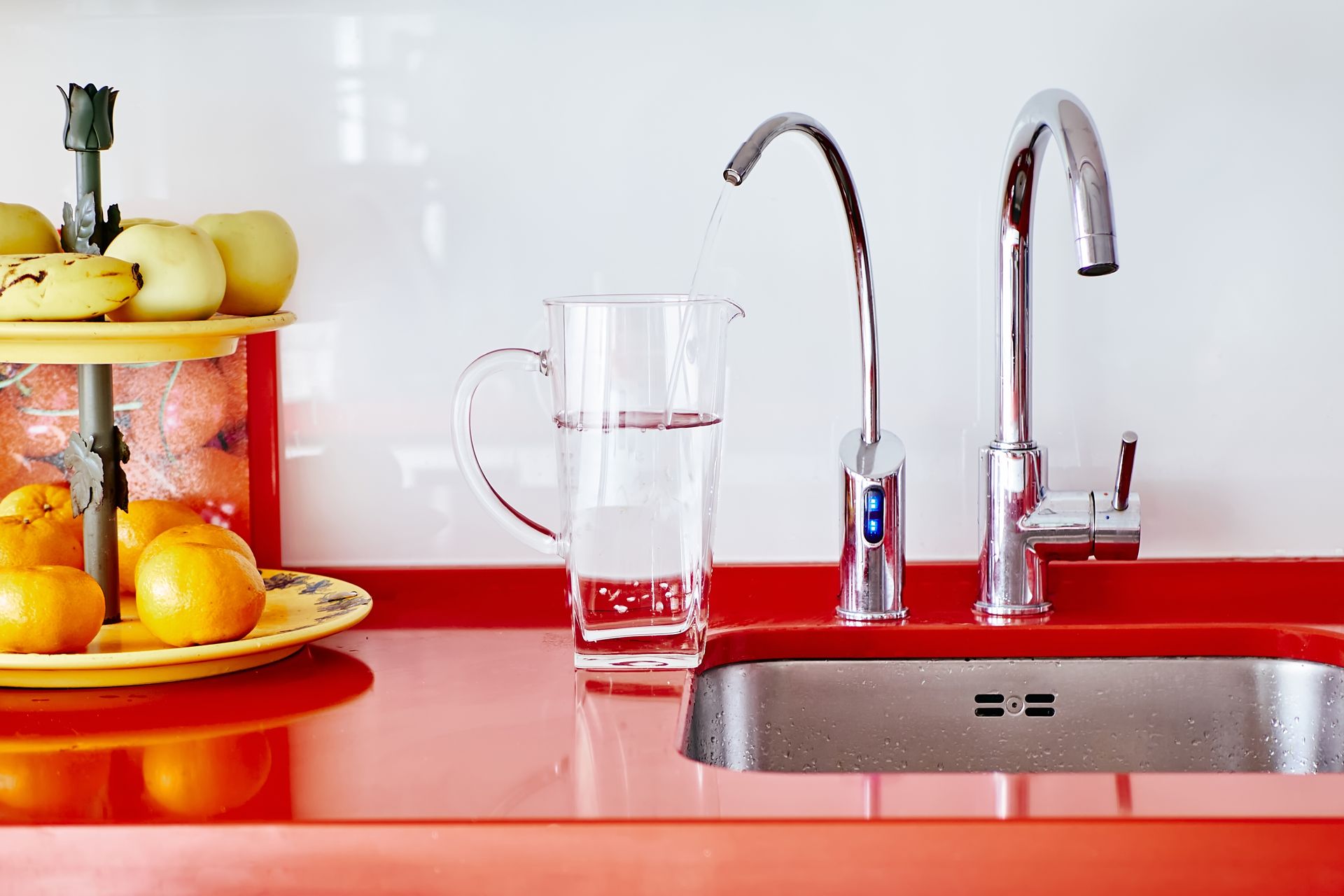 Osmosis filtered water tap.
