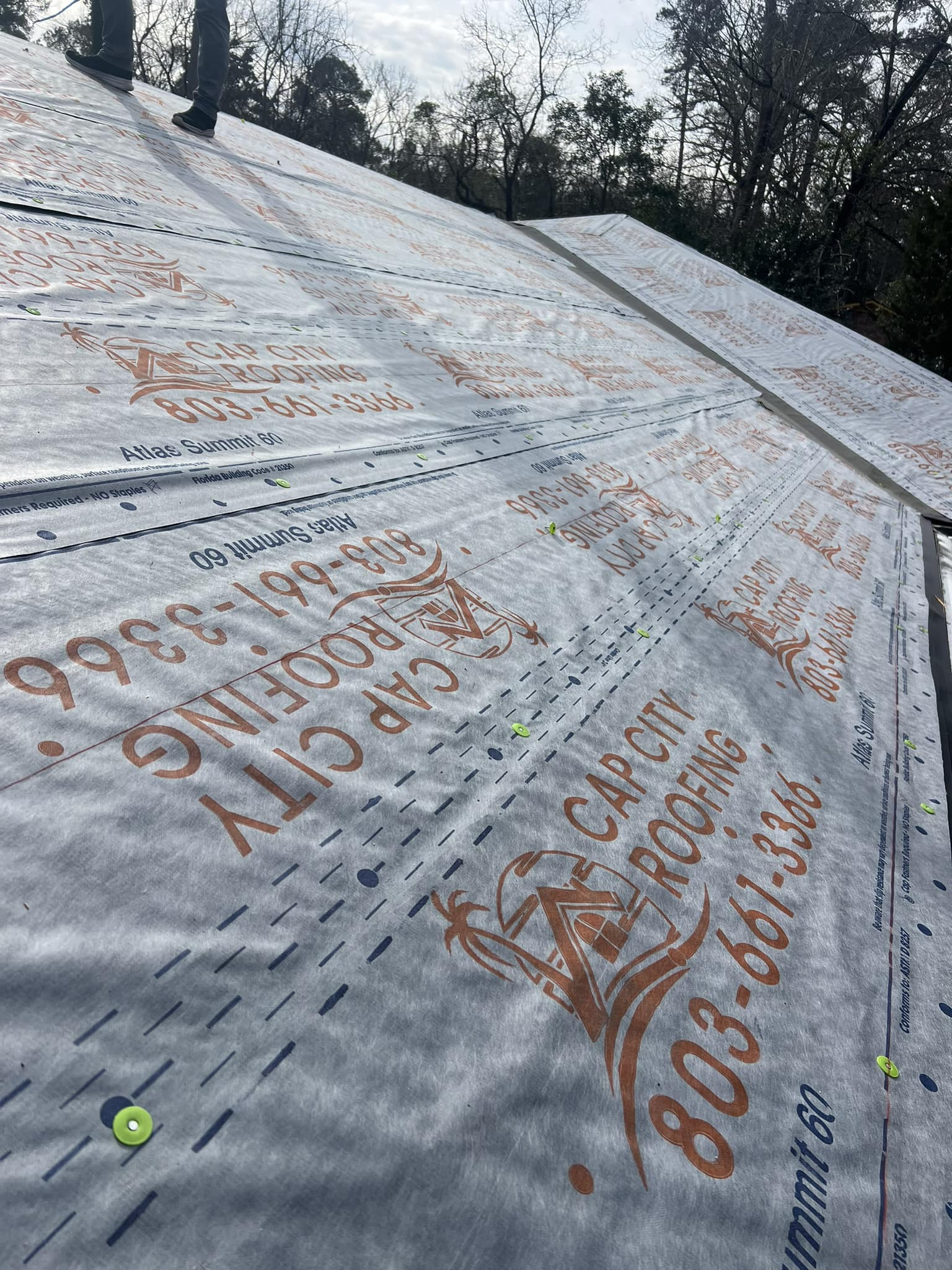 Roof underlayment with 