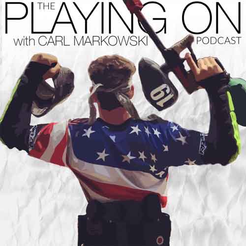 Playing On Podcast Cover Artwork of Carl Holding a gun