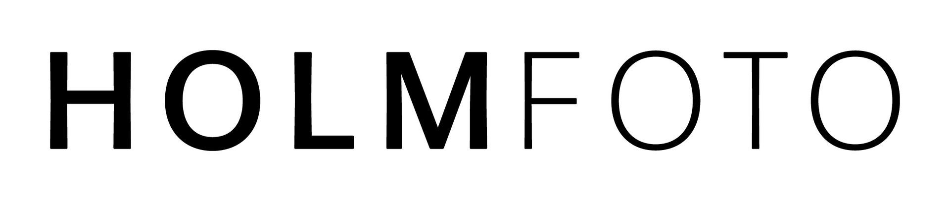 The logo for holmfoto was created in 1984