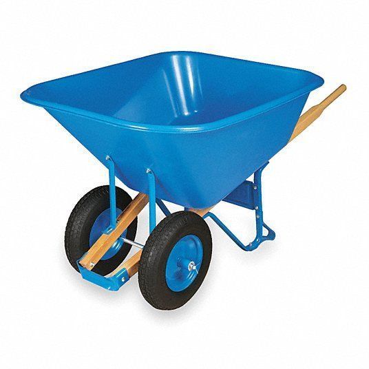6 Cubic Foot Poly Wheelbarrow