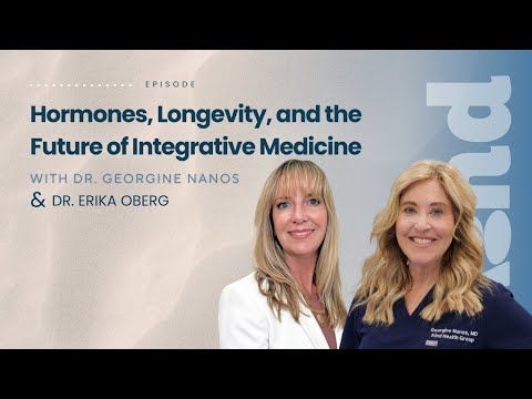 Two women, Dr. Georgine Nanos and Dr. Erika Oberg, are featured in a video titled 