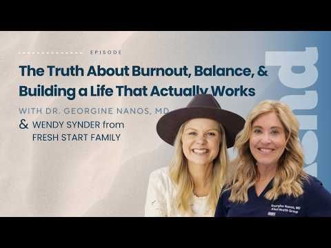 Promotional graphic: two women smiling, text: