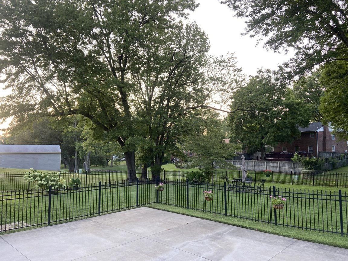Fenced Yard With Trees — Louisville, KY — Titan Landscape Group