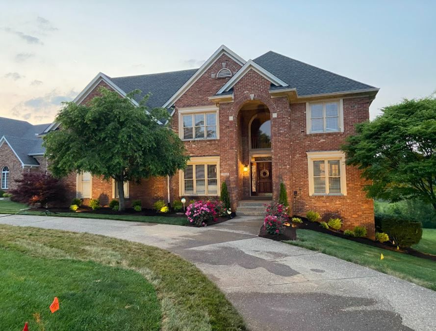 Large Brick House Driveway — Louisville, KY — Titan Landscape Group